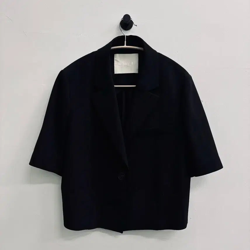 [BUNJANG] Umer Classic Short Half Sleeve Jacket / 유메르(umer) 클래식 싱글 숏 반소매 자켓