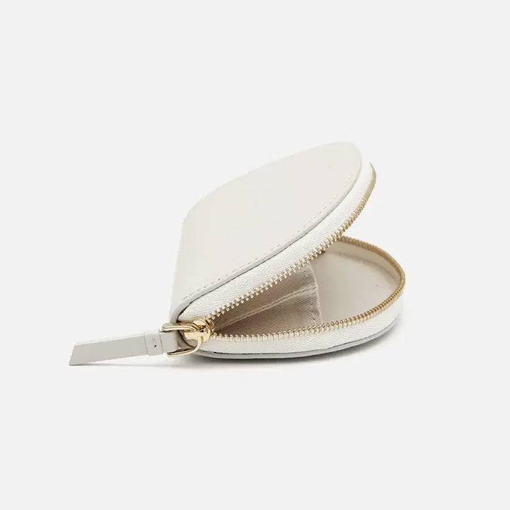 [BUNJANG] ROH Half Moon Pouch Orange Brown Leather Clutch / [새상품급] ROH 하프문 파우치 오렌지 브라운색 가죽 클러치 파우치