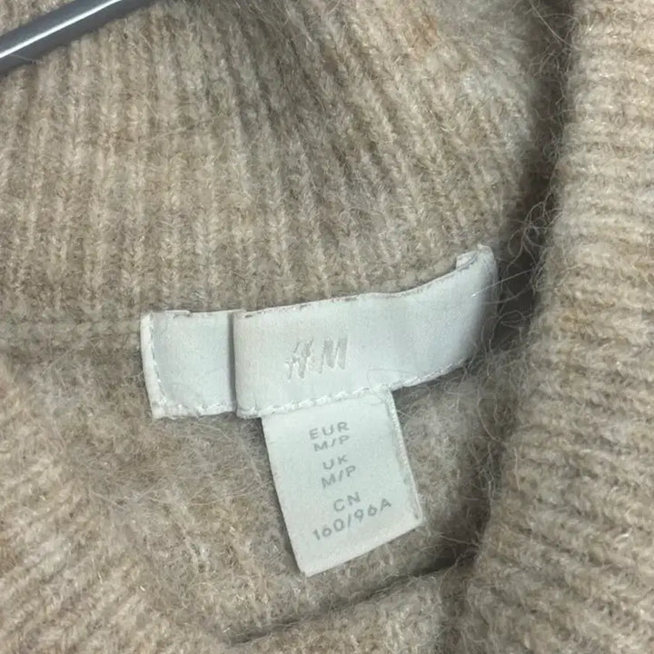 [BUNJANG] H&M Beige Angora Balloon Knit M / H&M 베이지 앙고라 벌룬니트 M