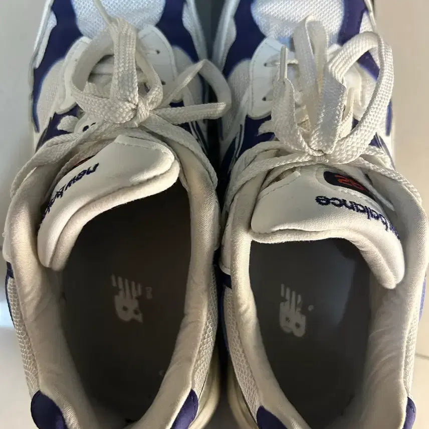 [BUNJANG] New Balance 992 White Navy Sneakers / 뉴발란스 992 화이트 네이비