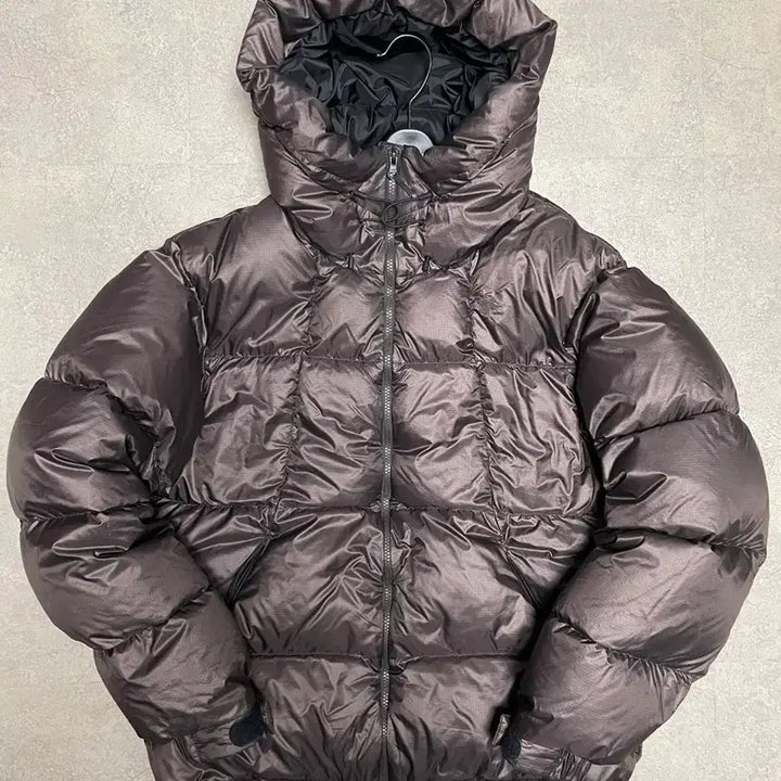 [BUNJANG] Goldwin Pertex Quantum Down Jacket (Logo Version, L, Deep Brown) / 골드윈 퍼텍스 퀀텀 패딩 다운 로고 버전 L 딥 브라운