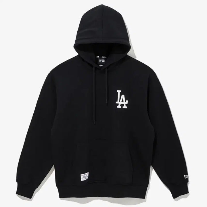 [BUNJANG] New Era MLB LA Dodgers Patched Hoodie Black / [새상품] 뉴에라 MLB LA 다저스 패치드 후드 블랙