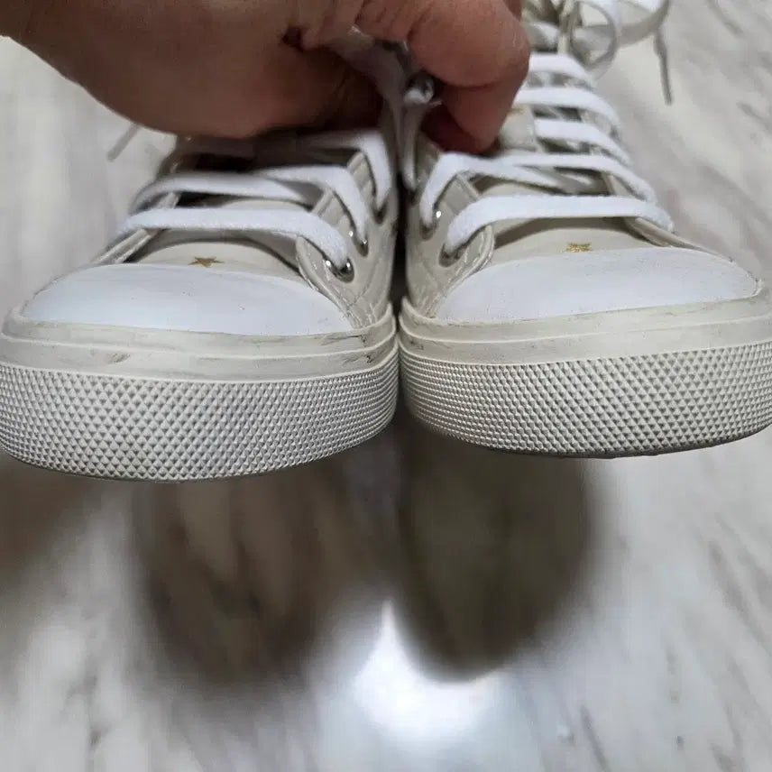 [BUNJANG] Saint Laurent Leather High-Top Sneakers / 생로랑 레더 하이탑 스니커즈