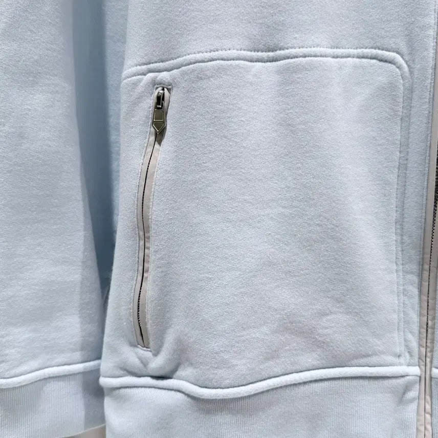 [BUNJANG] Hermes Light Blue Zip-Up Hoodie / ( S+ / XL ) 에르메스 라이트 블루 집업 후디