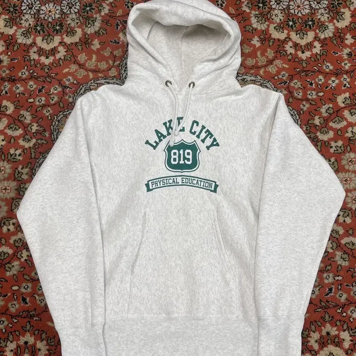 [BUNJANG] [L] 챔피온 레이크시티 블루택 리버스위브 후드티 오트밀 / [L] 챔피온 레이크시티 블루택 리버스위브 후드티 오트밀