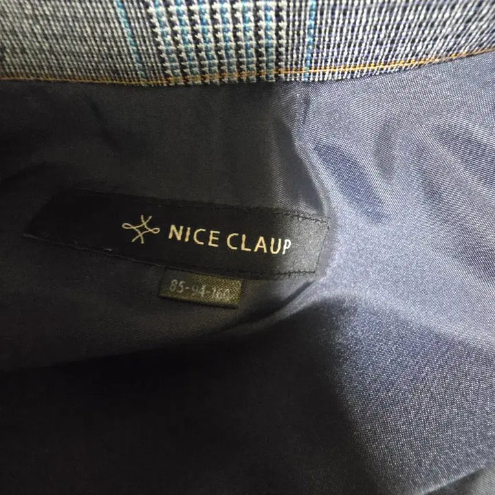 [BUNJANG] NICE CLAUP Blue Brown Double Check Blazer / 나이스클랍 블루브라운 더블체크 블레이저