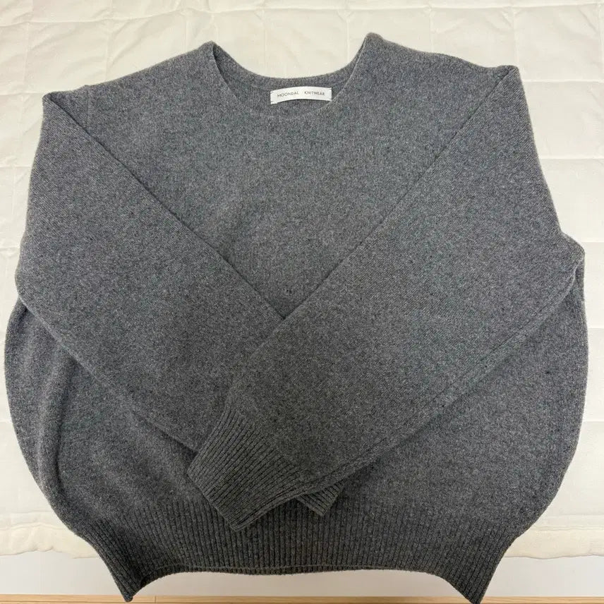 [BUNJANG] Moonlight Round Knit (Gray, M) / 문달 라운드니트 (그레이M)