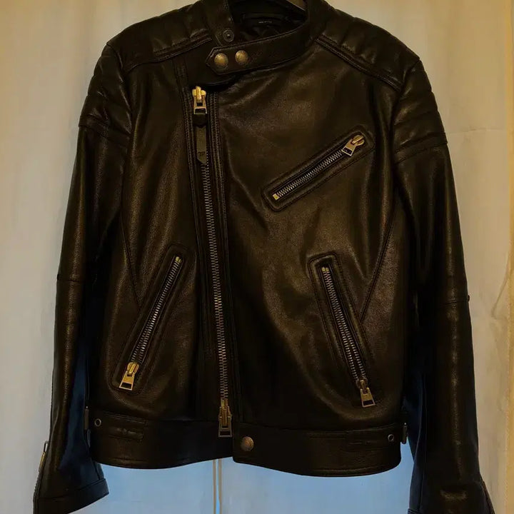 [BUNJANG] Tom Ford Jackson Wang Biker Leather Jacket / 톰포드 바이커 레더 자켓