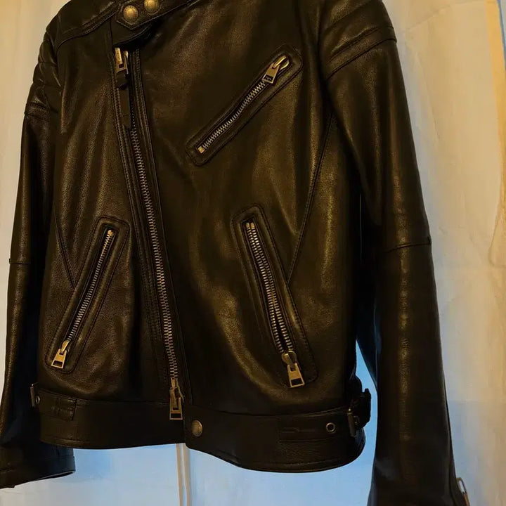 [BUNJANG] Tom Ford Jackson Wang Biker Leather Jacket / 톰포드 바이커 레더 자켓