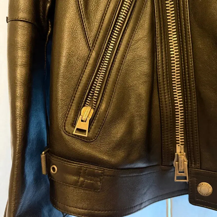 [BUNJANG] Tom Ford Jackson Wang Biker Leather Jacket / 톰포드 바이커 레더 자켓