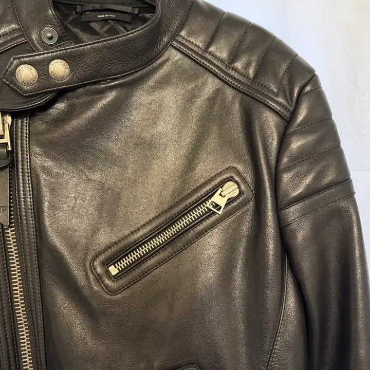 [BUNJANG] Tom Ford Jackson Wang Biker Leather Jacket / 톰포드 바이커 레더 자켓