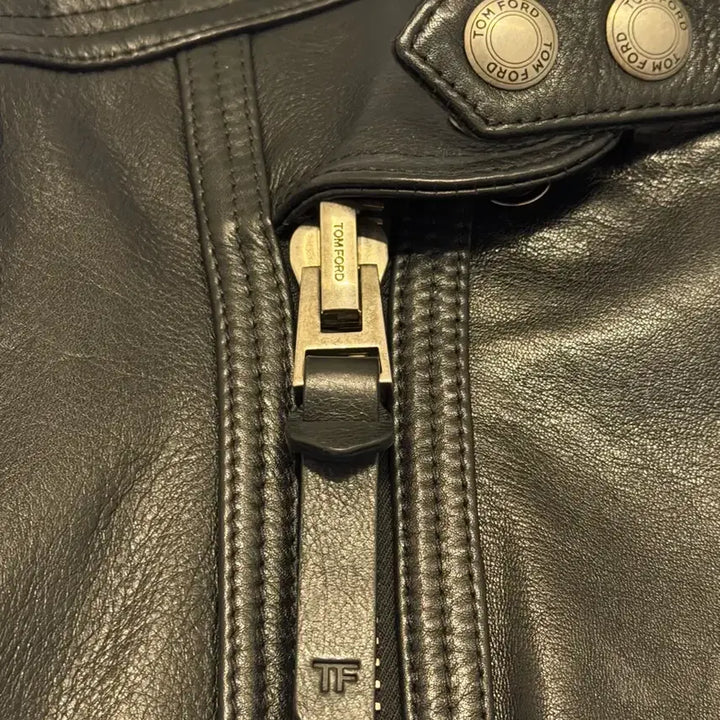 [BUNJANG] Tom Ford Jackson Wang Biker Leather Jacket / 톰포드 바이커 레더 자켓
