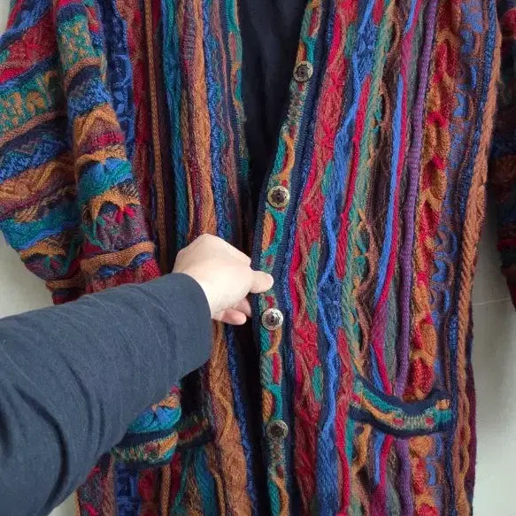 [BUNJANG] Kuzzi Limnos Australian Wool 100% Long Cardigan XL / 쿠지 림노스 LIMNOS 호주 울100% 롱가디건 XL택포