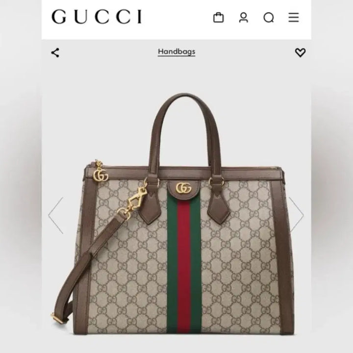 [BUNJANG] Gucci Ophidia Medium Tote Bag / GUCCI 구찌GG 수프림로 오피디아 미디엄 토트백