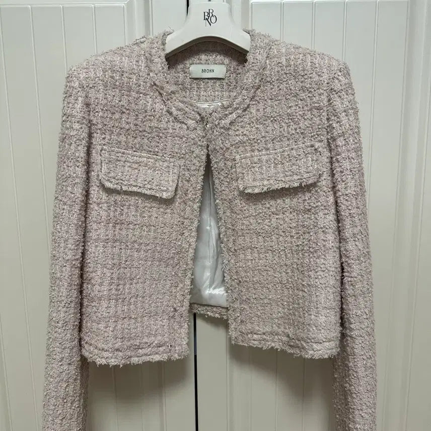 [BUNJANG] Round Tweed Pink / 브론 라운드 트위트 핑크