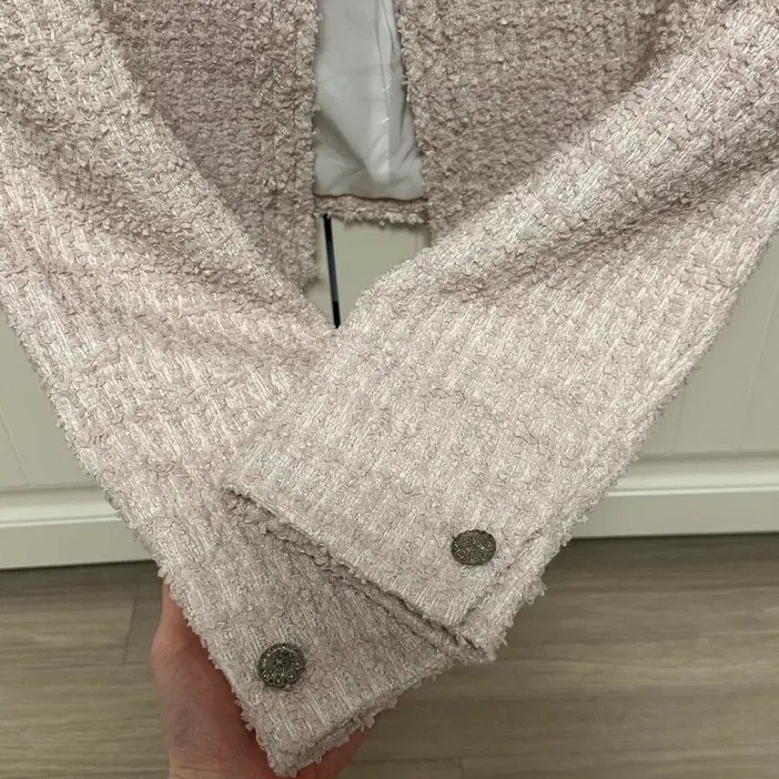 [BUNJANG] Round Tweed Pink / 브론 라운드 트위트 핑크