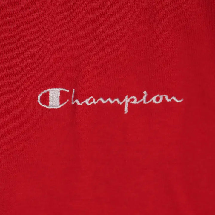 [BUNJANG] Champion Small Logo Red Sweatshirt / 챔피온 스몰로고 레드 맨투맨 스웻셔츠 L사이즈