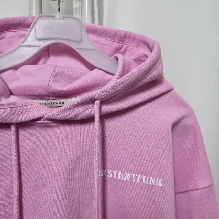 [BUNJANG] InstantFunk Crop Hoodie / 인스턴트펑크 반크롭 후드티