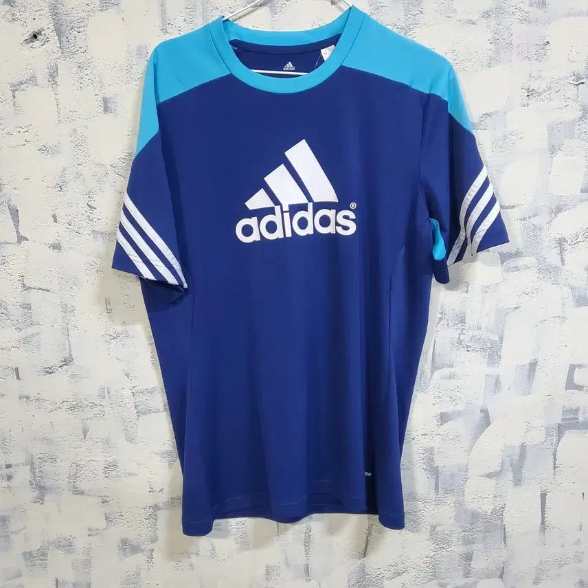 [BUNJANG] Adidas Big Logo Functional T-shirt / 아디다스 기능성 빅로고 반팔 티셔츠 100