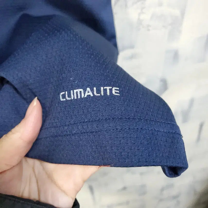 [BUNJANG] Adidas Climalite Navy Short Sleeve Polo Shirt (Size 95) / 아디다스 클라이마라이트 네이비 반팔 폴로티 95