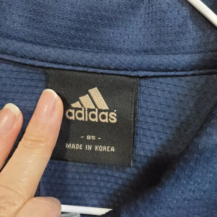 [BUNJANG] Adidas Climalite Navy Short Sleeve Polo Shirt (Size 95) / 아디다스 클라이마라이트 네이비 반팔 폴로티 95