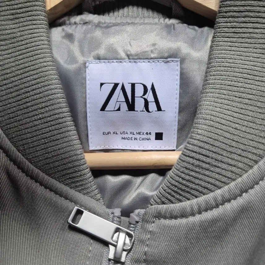 [BUNJANG] ZARA Bomber Jacket - Gray / 자라 봄버 자켓 그레이