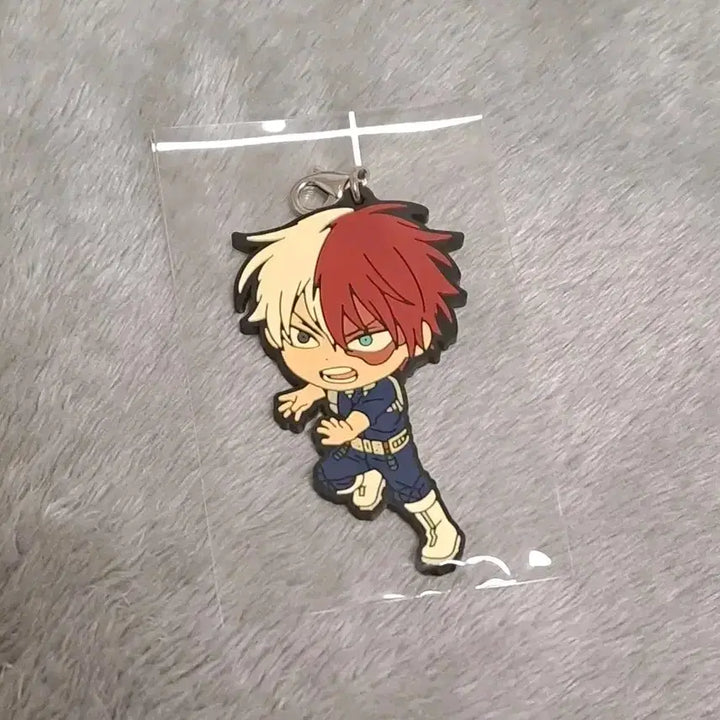 [BUNJANG] My Hero Academia Todoroki Rubber Strap Keychain / 나의 히어로 아카데미 나히아 토도로키 러버스트랩 키링