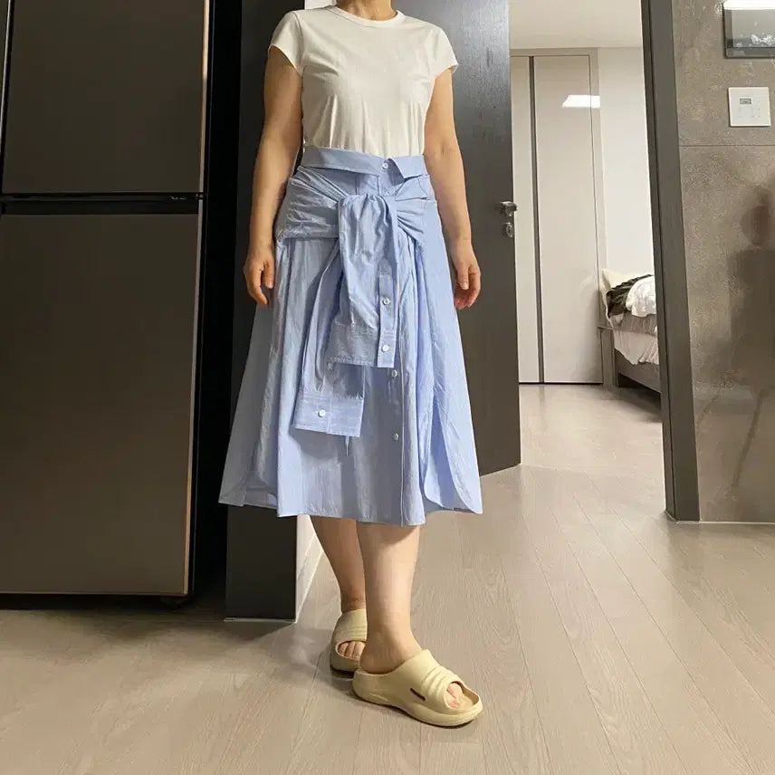 [BUNJANG] Junji Shirt Skirt Dress / (34) 준지 셔츠 스커트 원피스