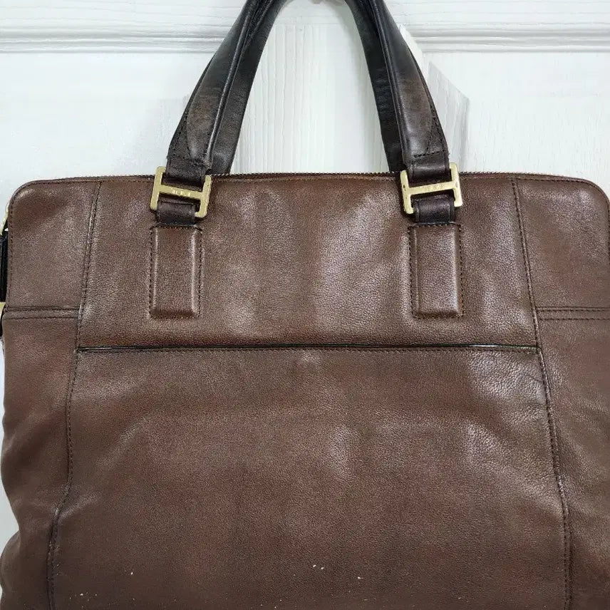 [BUNJANG] Tumi Brown Leather Briefcase / 투미 브라운 가죽 서류 가방