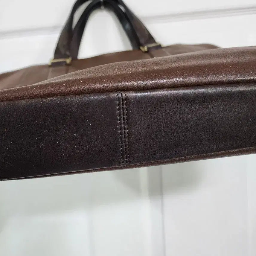 [BUNJANG] Tumi Brown Leather Briefcase / 투미 브라운 가죽 서류 가방