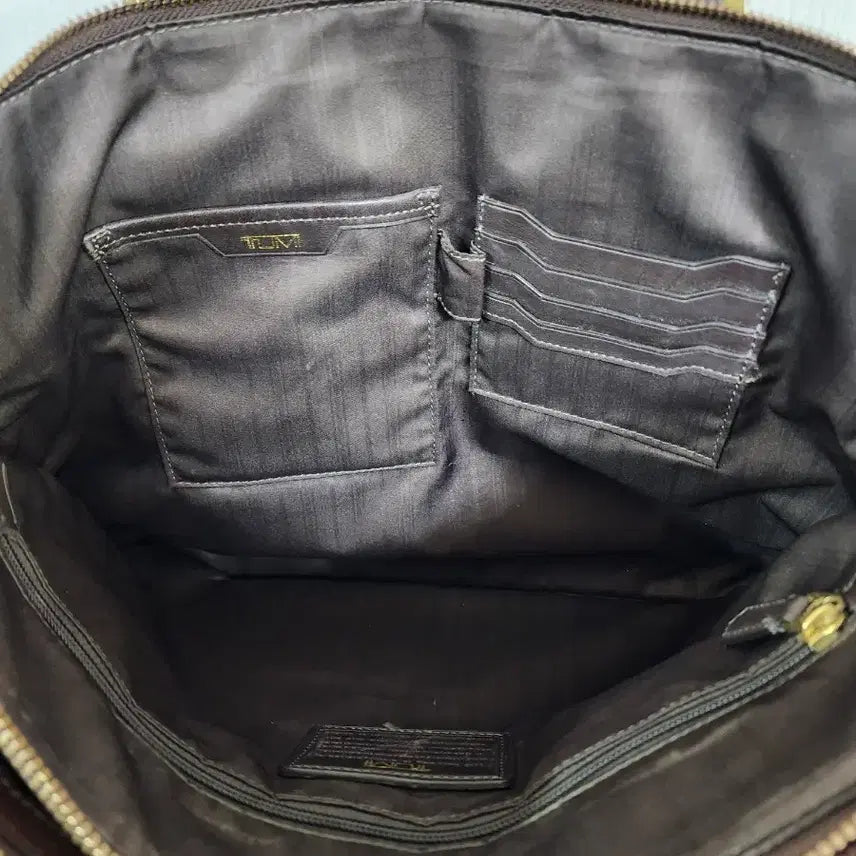 [BUNJANG] Tumi Brown Leather Briefcase / 투미 브라운 가죽 서류 가방