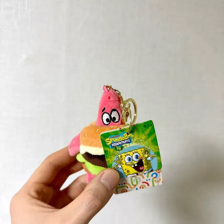 [BUNJANG] SpongeBob SquarePants Patrick Keyring Doll / 스폰지밥 게살버거,햄버거 뚱이 키링 인형