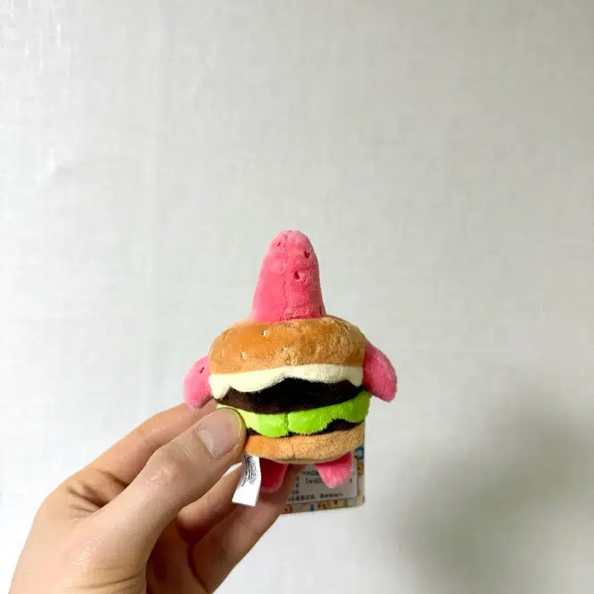 [BUNJANG] SpongeBob SquarePants Patrick Keyring Doll / 스폰지밥 게살버거,햄버거 뚱이 키링 인형