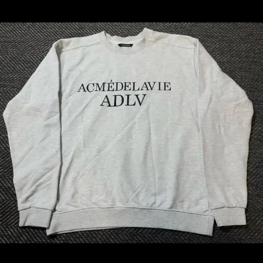 [BUNJANG] ADLV Gray Sweatshirt M / 아크메드라비 ADLV 그레이 맨투맨 M