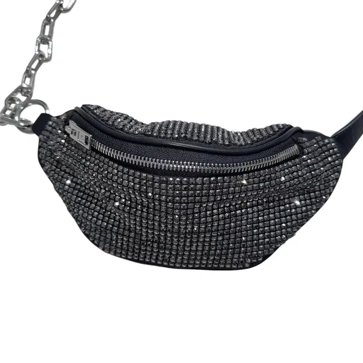 [BUNJANG] Alexander Wang Attica Rhinestone Fanny Pack / 알렉산더 왕 아티카 라인스톤 패니백