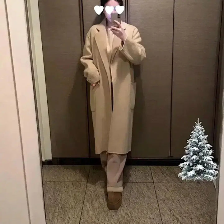 [BUNJANG] Handmade Herringbone Coat / [백화점 공정] 고급 헤링본 핸드메이드 코트