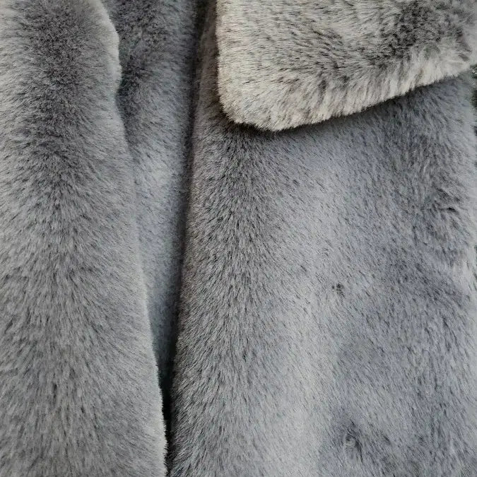 [BUNJANG] Generic Gray Faux Fur Jacket (Size S) / 여자 회색털잠바 페이크털자켓S