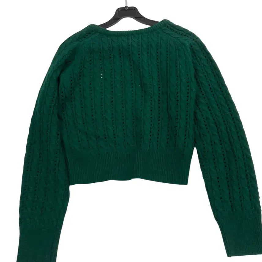 [BUNJANG] Comma Basic Cable Knit Crop Sweater / 여성F/ 콤마베이직 케이블 크롭니트