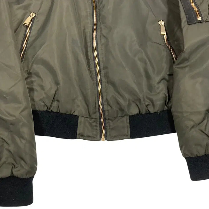 [BUNJANG] ZARA Basic Khaki Bomber Jacket / 여성L/ 자라베이직 카키 항공점퍼