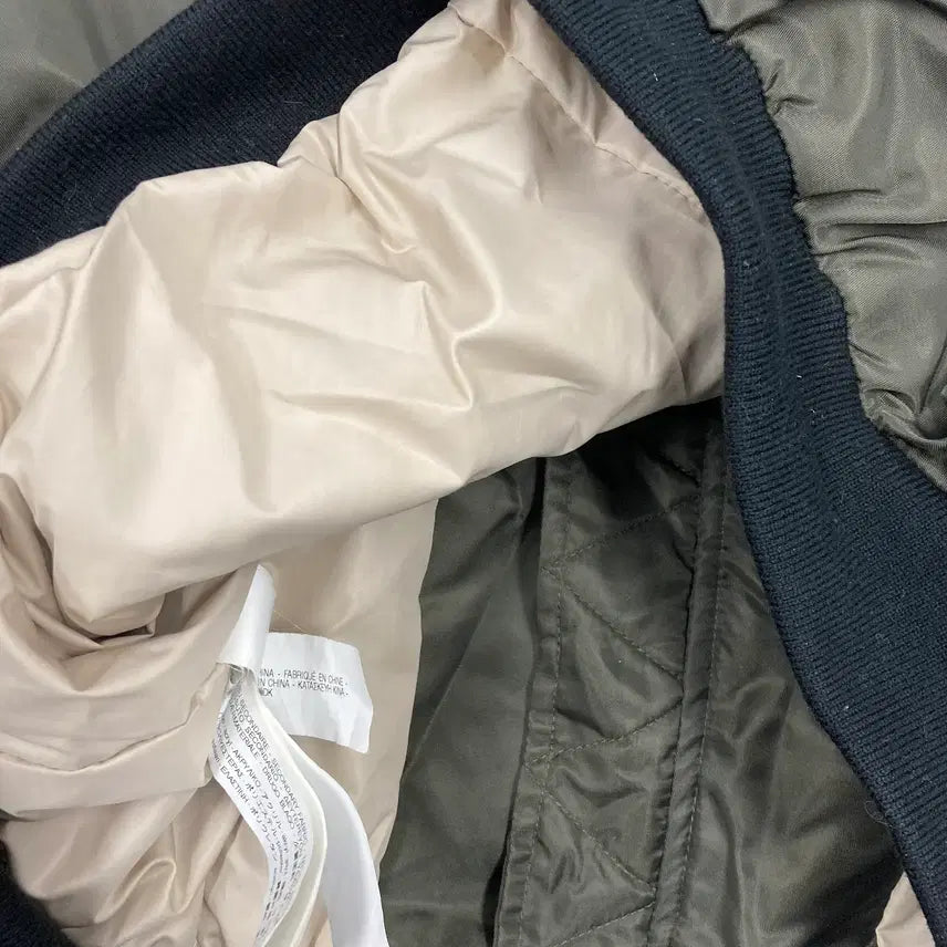 [BUNJANG] ZARA Basic Khaki Bomber Jacket / 여성L/ 자라베이직 카키 항공점퍼