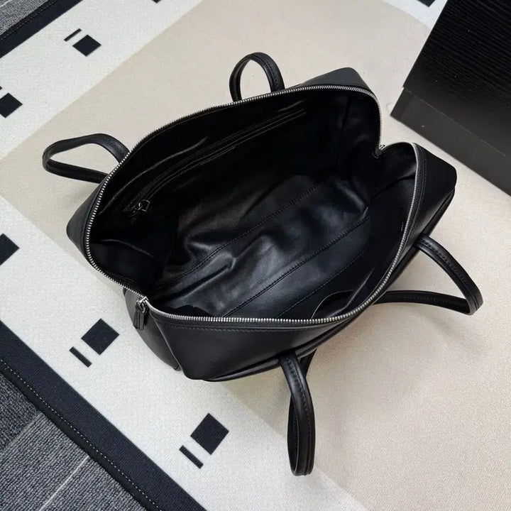 [BUNJANG] Astra Lambskin Leather Tote Bag - Black / 새상품 고급 여성가방 Astra 양가죽 토트백 블랙