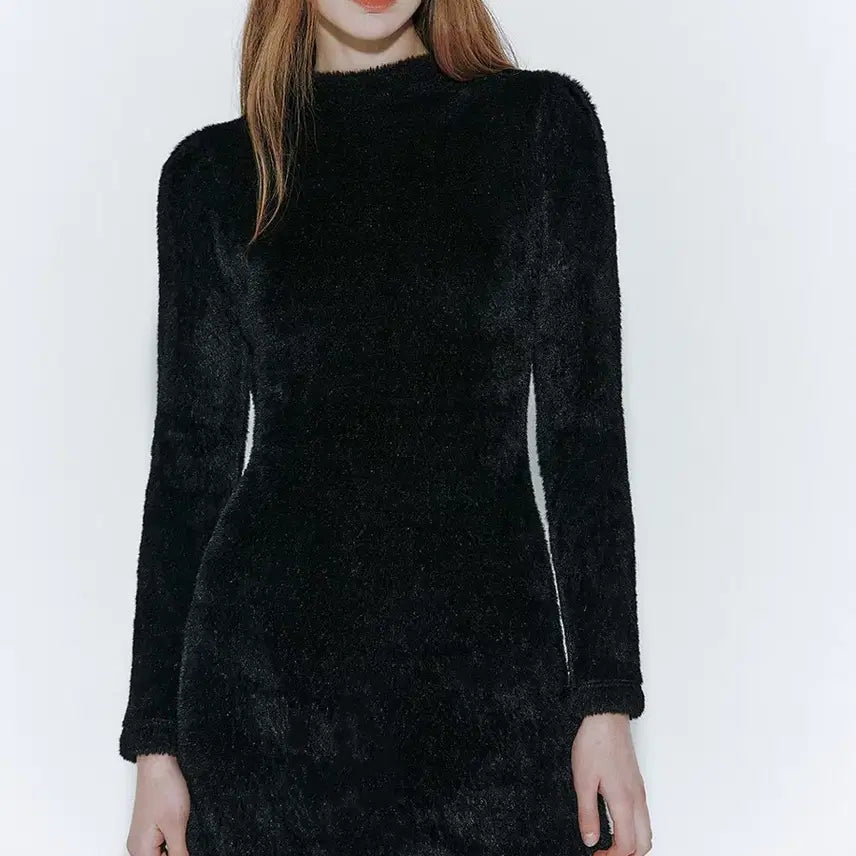 [SOLD OUT] 이바나헬싱키 Fleece jersey dress 블랙