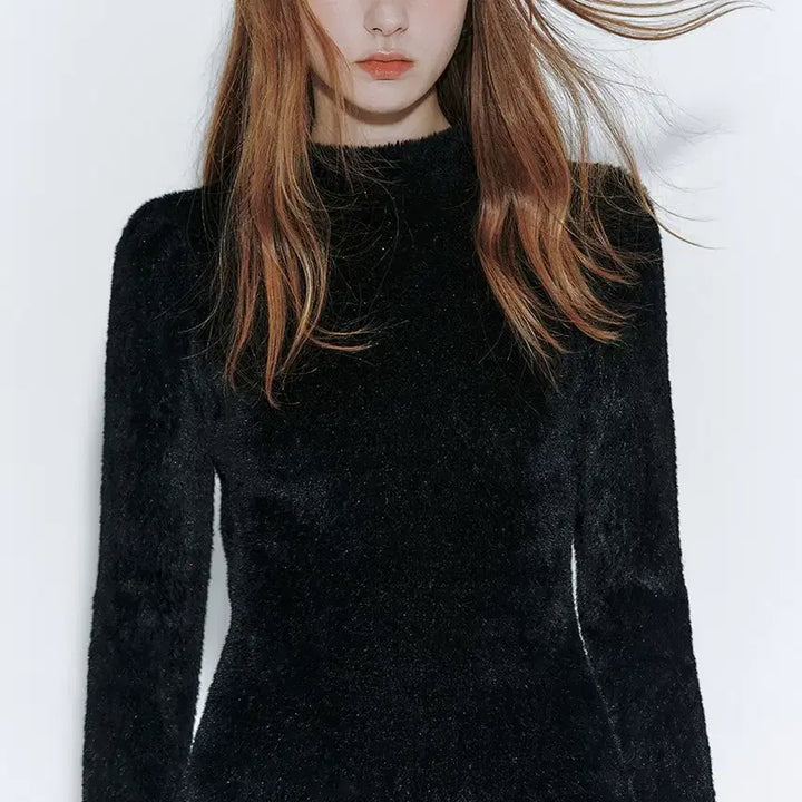 [SOLD OUT] 이바나헬싱키 Fleece jersey dress 블랙