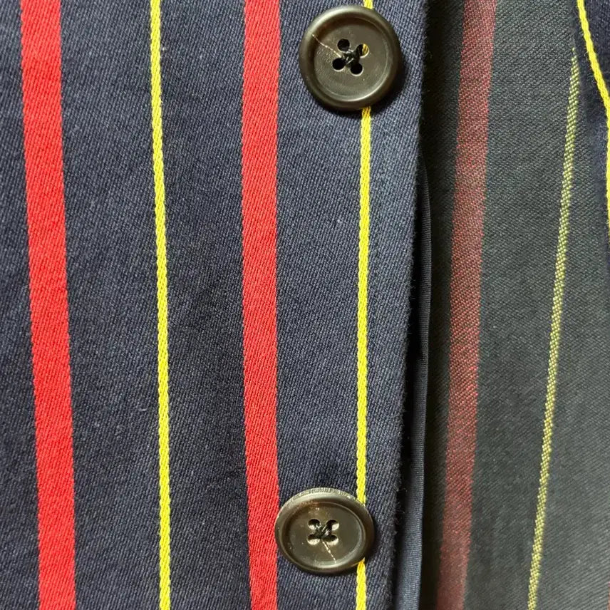 [BUNJANG] Polo Cotton Striped Blazer Jacket / 폴로 쓰리버튼 코튼 스트라이프 블레이져 자켓 m