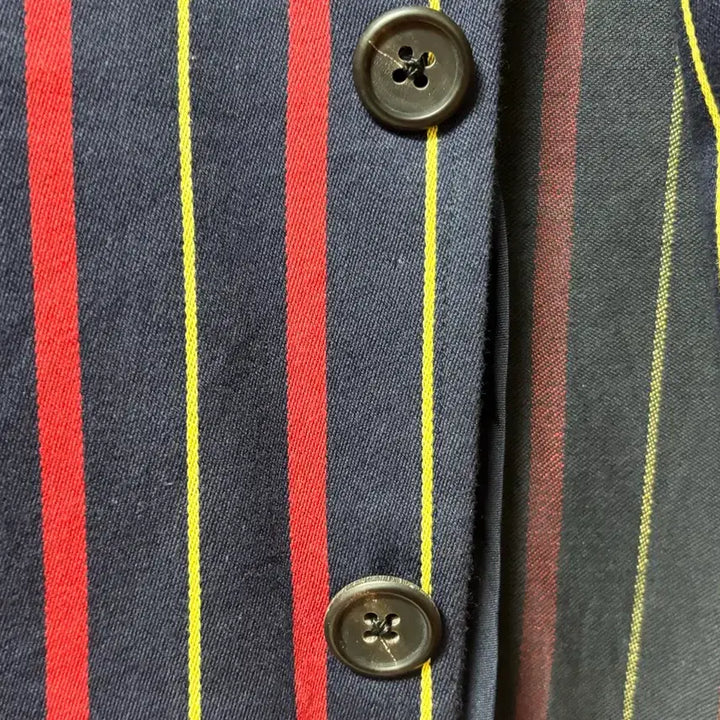 [BUNJANG] Polo Cotton Striped Blazer Jacket / 폴로 쓰리버튼 코튼 스트라이프 블레이져 자켓 m