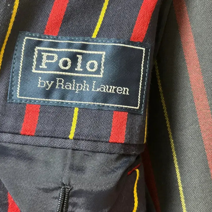 [BUNJANG] Polo Cotton Striped Blazer Jacket / 폴로 쓰리버튼 코튼 스트라이프 블레이져 자켓 m