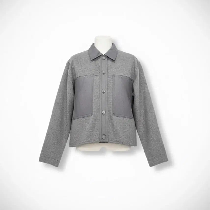 [BUNJANG] Unbranded Charcoal Knit Jacket / 여성55/ 25년 홈쇼핑 차콜 니트자켓