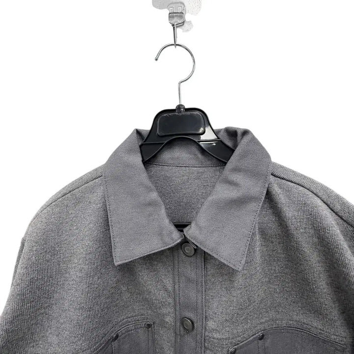 [BUNJANG] Unbranded Charcoal Knit Jacket / 여성55/ 25년 홈쇼핑 차콜 니트자켓