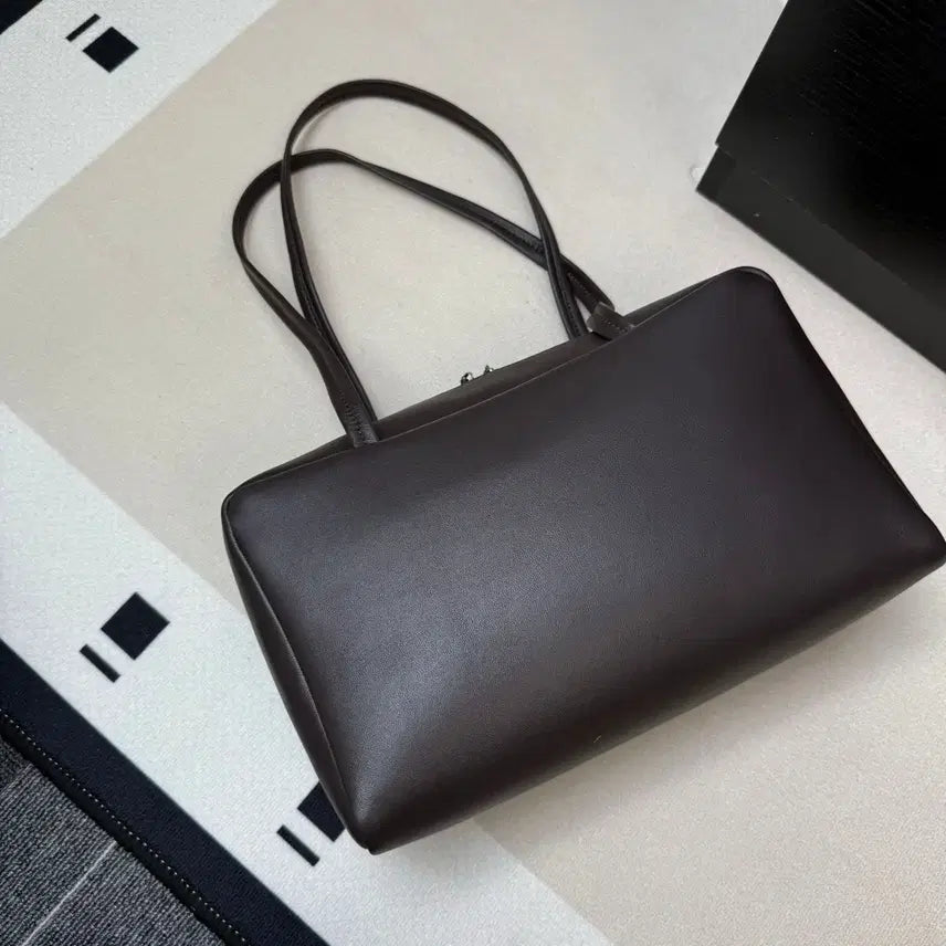 [BUNJANG] Astra Leather Tote Bag / 새상품 고급 여성가방 Astra 양가죽 토트백 딥브라운