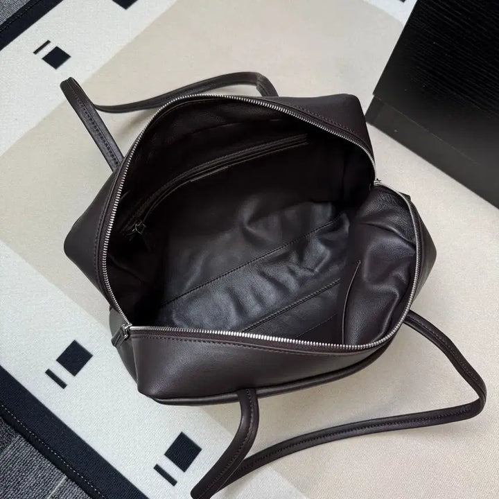 [BUNJANG] Astra Leather Tote Bag / 새상품 고급 여성가방 Astra 양가죽 토트백 딥브라운
